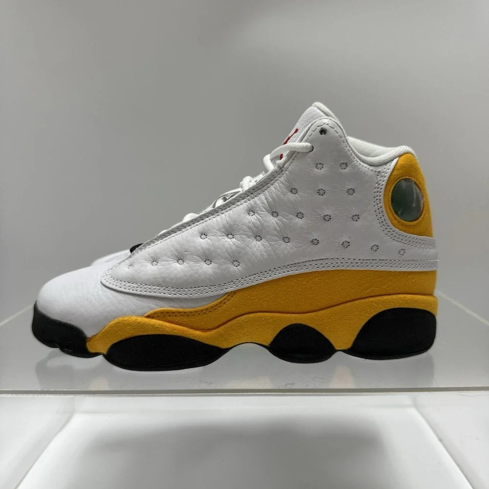 Brand New Air Jordan 13 Retro Del Sol GS White Yellow DJ3003-167 size 4Y Youth